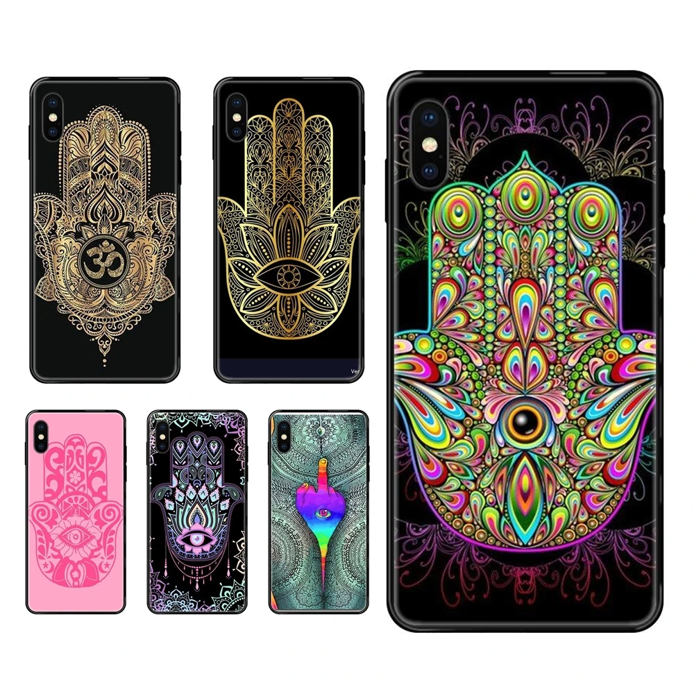 Hamsa рука Фатимы сияющая Милая очень дешевая для Huawei Honor Play V10 View Mate 10 20 20X 30 Lite Pro Y3 Y5 Y9