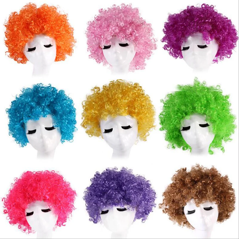 Хэллоуин cos пушистый Цветной вентиляторы для волос взрослых Cos многоцветный
