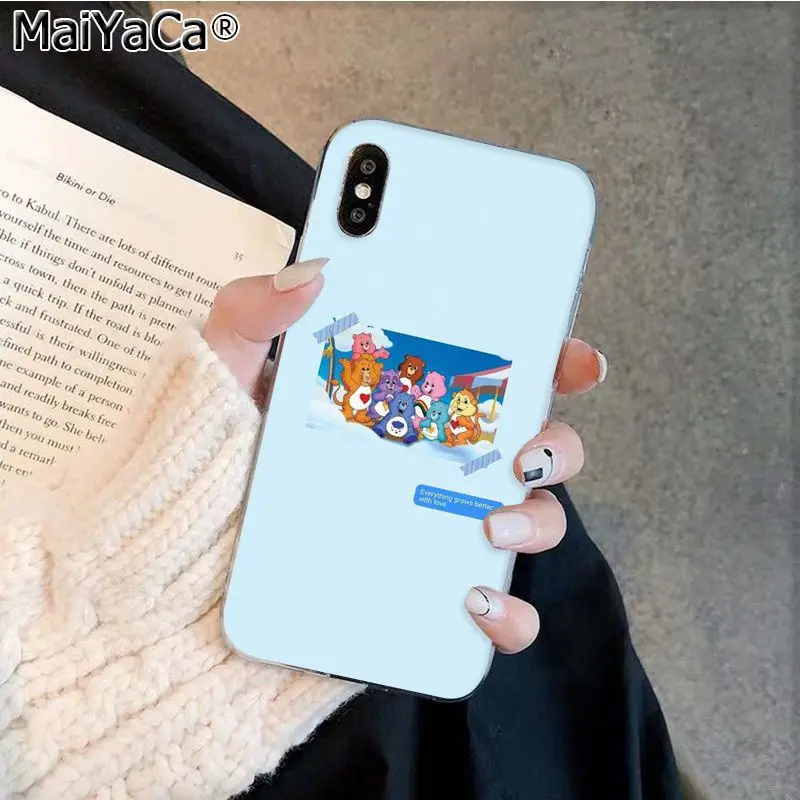 A12 MaiYaCa стильная футболка с изображением персонажей видеоигр Care Bears Роскошный чехол для телефона Apple iphone 11 pro 8 7 66S Plus iphone X XS MAX 5S SE XR корпус под плетенную сумку - Цвет: A12