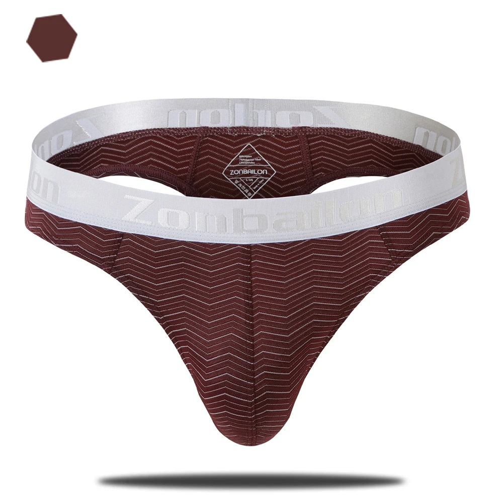 Underwear Thong Lingerie Stretch Men Sexy Bikini Panties Briefs Low-Waist Breathable Men's
