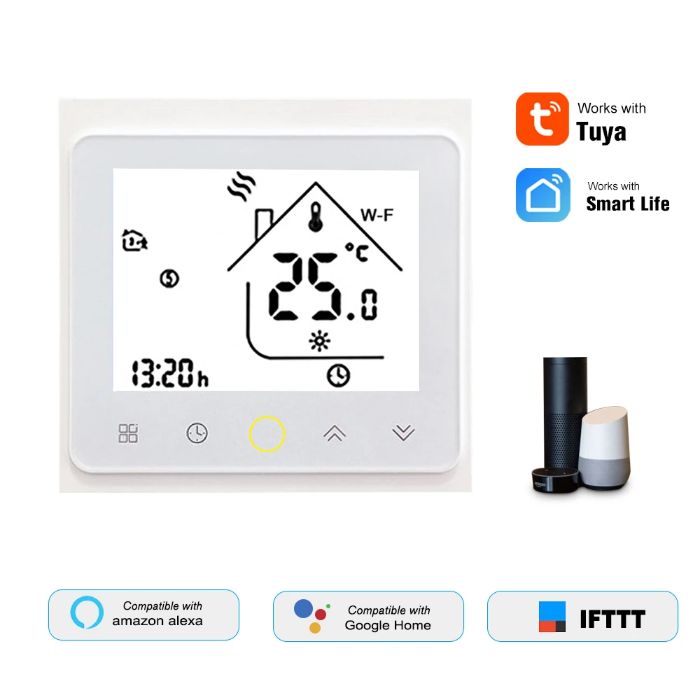 Термостат для водяного/газового котла умный Wi Fi регулятор температуры работает