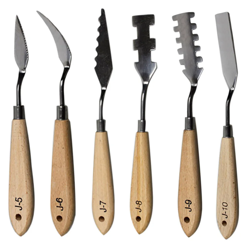 Скребок для палитры из нержавеющей стали набор ножей рисования масляная