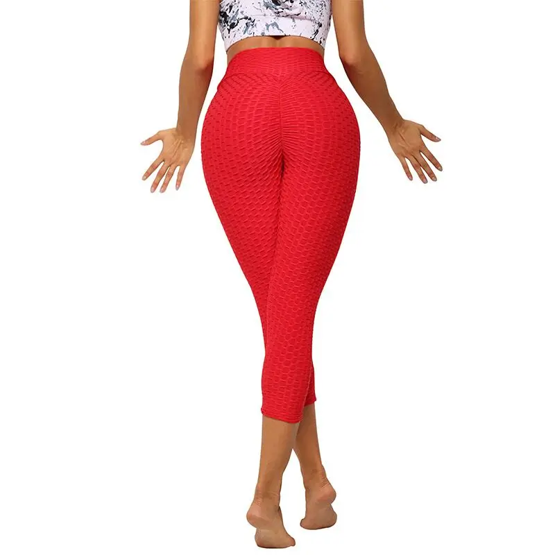 Женские Штаны Для Йоги белые спортивные Леггинсы Колготки с эффектом пуш ап для