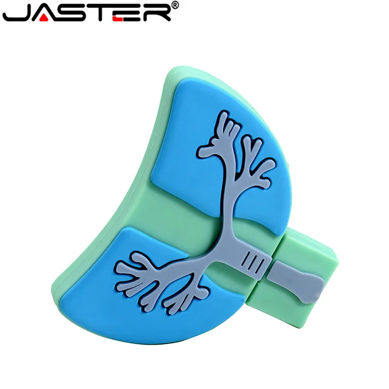 USB флеш накопитель JASTER в виде легких мультяшного сердца 2 0 4 ГБ 8 16 32 64 128 подарок на