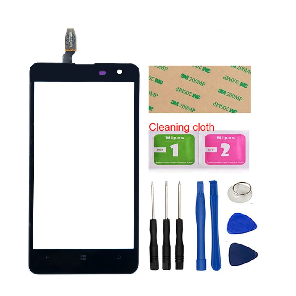 Стекло сенсорного экрана для Nokia Lumia 625 N625 RM-941 Сенсорное стекло Переднее