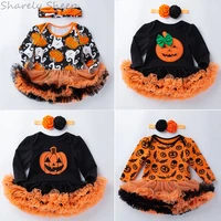 infant baby girl halloween cosplay dress newborn photography prop clothes baby photo shoot headbanddress outfits foto costume