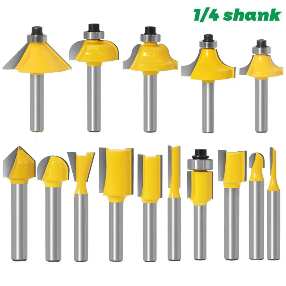 Фреза деревообрабатывающая с хвостовиком 1/4 дюйма хвостовик 6 35 мм 8 1 шт. |