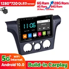 Автомагнитола для Mitsubishi Outlander, 6 ГБ, 128 ГБ, мультимедийный стерео проигрыватель, головное устройство GPS-навигации для Mitsubishi Outlander 2004, 2006, Android 10,0