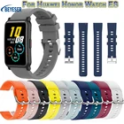 Ремешок силиконовый для смарт-часов Huawei Honor Watch ES, браслет для Amazfit GTR 42 мм, 20 мм
