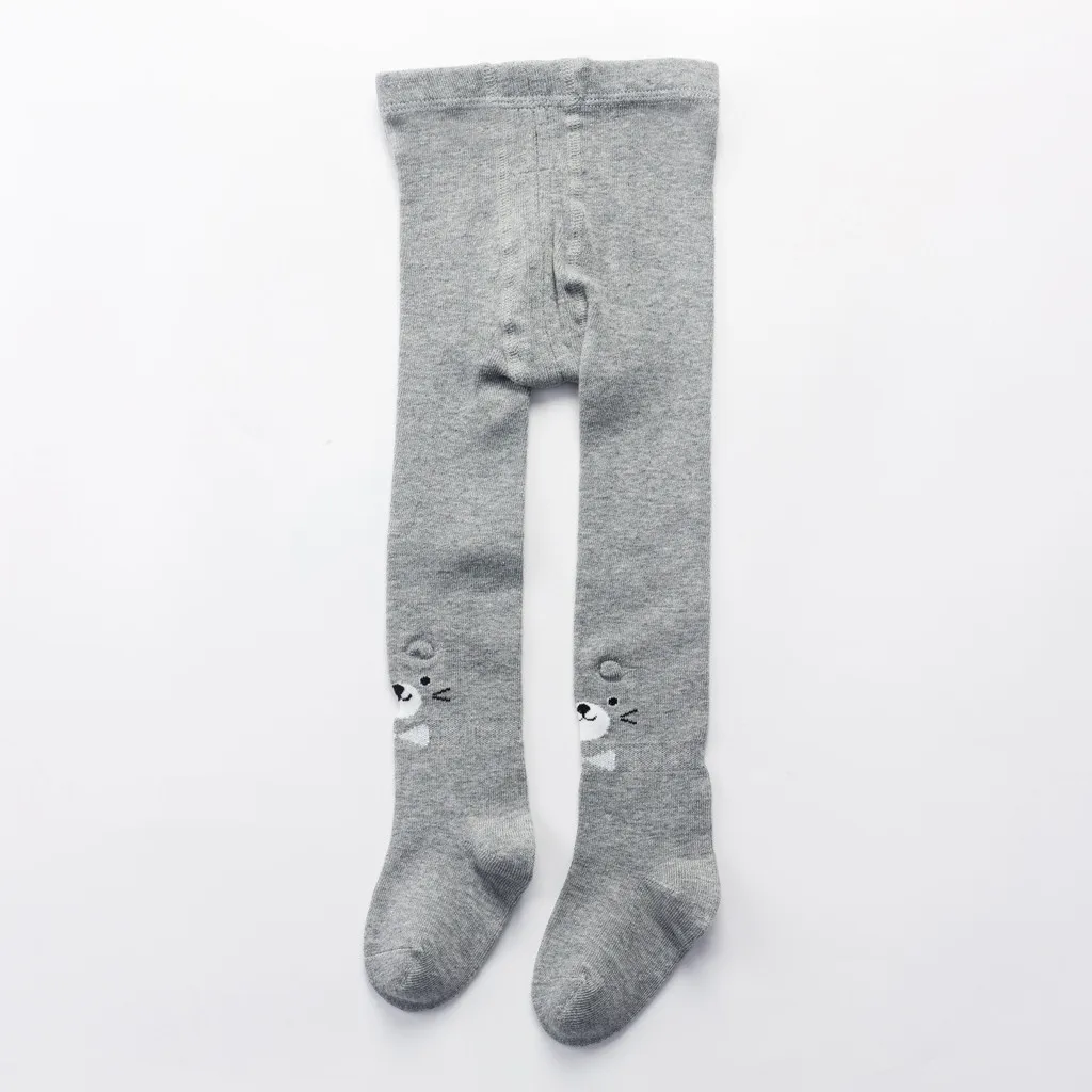 Чулки с бантом для маленьких девочек теплые штаны рисунком медведя брюки в