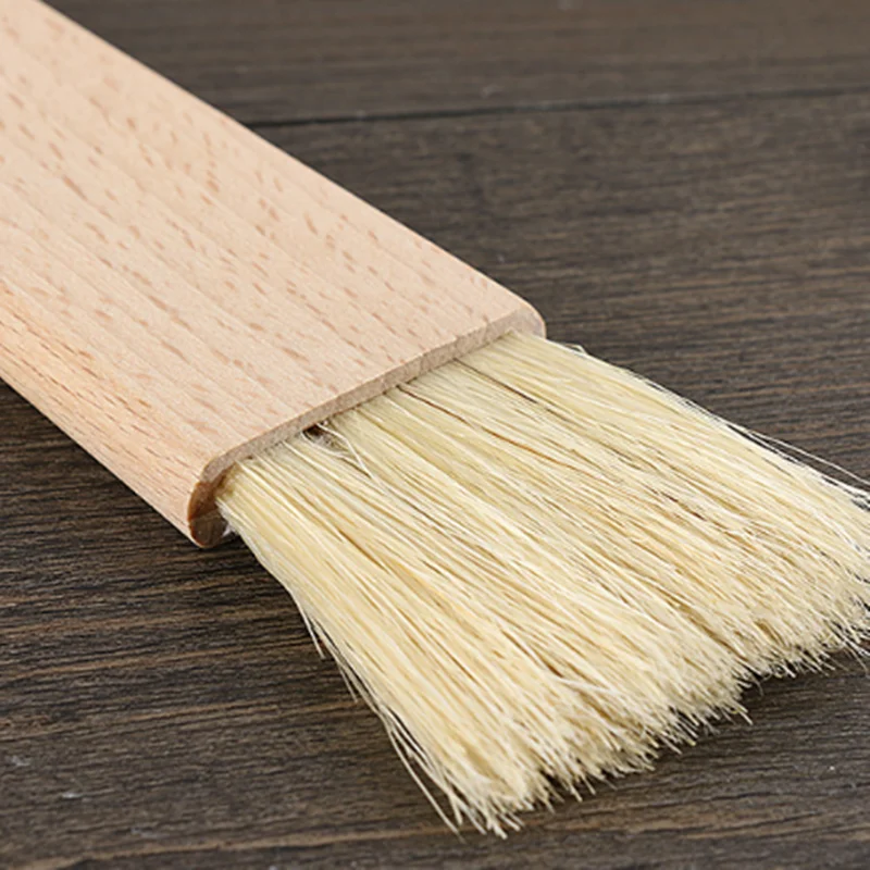 

Kitchen Brush Barbecue Oil Brush Round Handle Bristle Brushes Flat Pastry Baking Brush Kitchen Cooking Brush