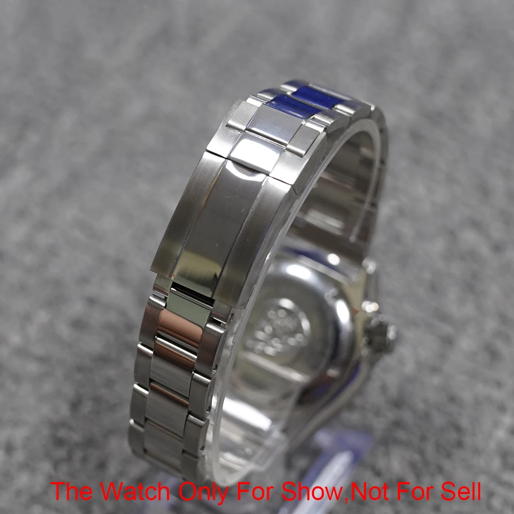 Сменный ремешок для наручных часов CARLYWET 20 дюймов 22 мм серебристый полированный