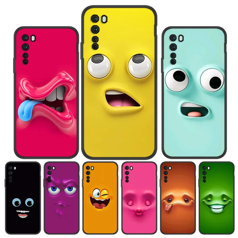 

Case For Oneplus 8T Case Silicon Phone Funda One plus Nord 2 9 8 Pro 7T 7 6 6T N10 N100 Cute Oneplus8T Smile Painted Cover Coque