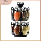 Вращающаяся коробка для приправ, коробка для специй, герметичная банка для хранения перца, специй, стеллаж для приправ, Органайзер