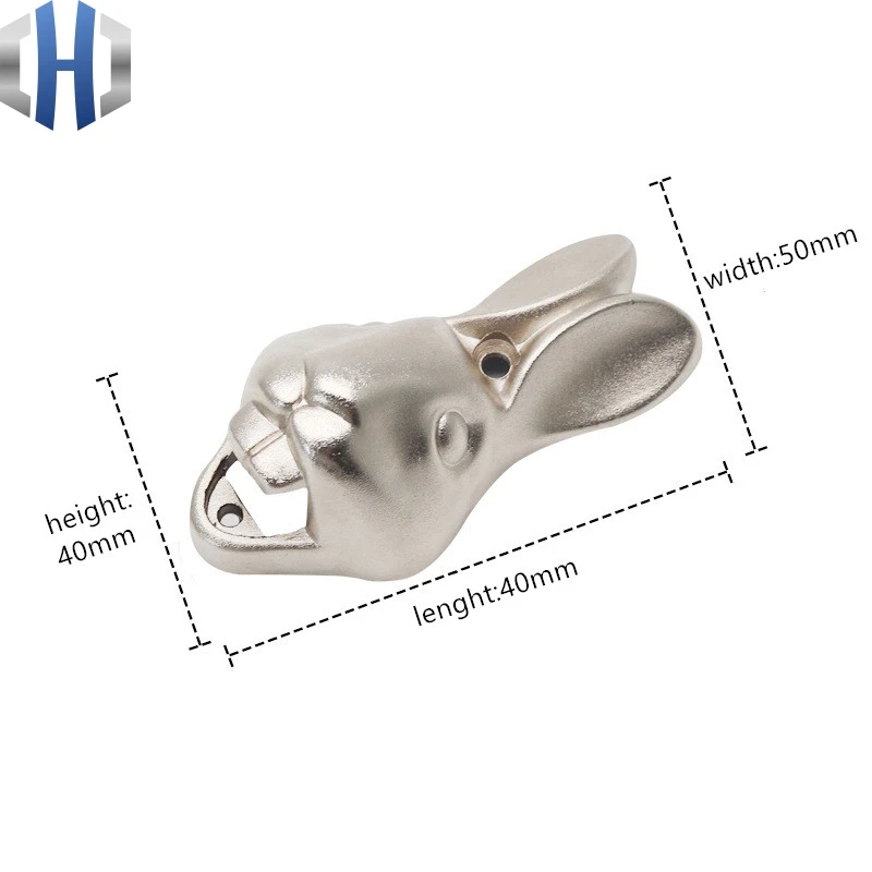 Настенное крепление штопор для бутылок кролик цинковый сплав пивная отвертка