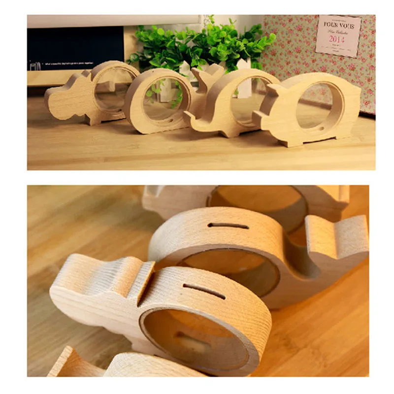 Модные детские копилки для монет детей четыре вида милых животных прозрачные