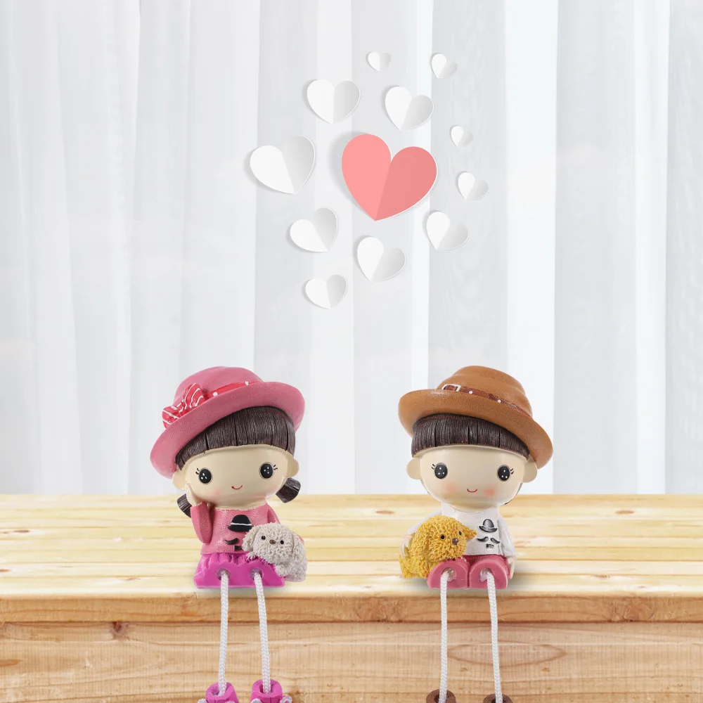 

2 Pcs Exquisite Resin Decorations Decorative Adornments Practical Cartoon Crafts