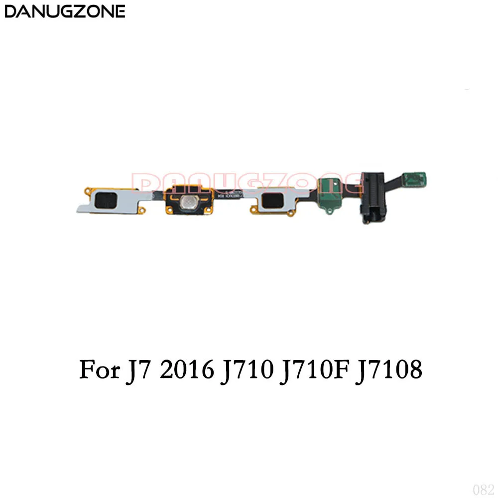 Кнопка возврата домой ключ сенсор аудио разъем гибкий кабель для samsung Galaxy J5 J7 Prime G610F G570F J500F J510F J700F J710F J7108