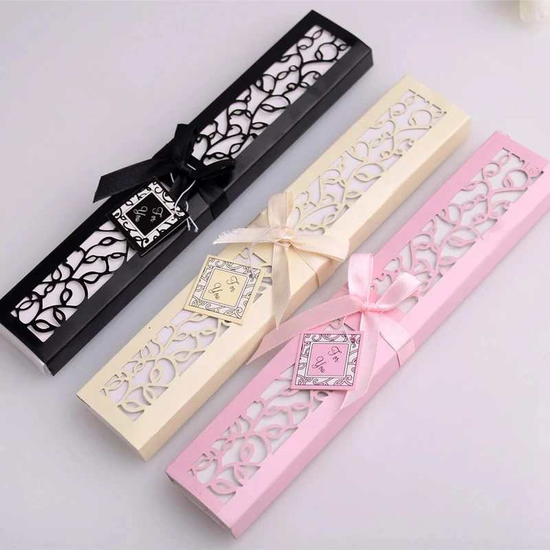 

1pcs Luxurious Silk Fold hand Fan in Elegant Laser-Cut Gift Box (Black; Ivory ; pink) +Party Favors/wedding Gifts