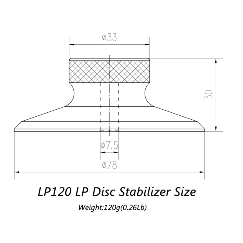 

2021 New Aluminum Vinyl Record Disc Turntable LP Stabilizer Weight Vibration Damper