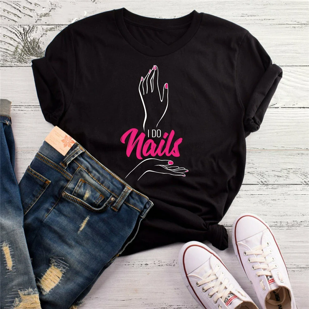 Футболка I Do Nails Nailboss футболка для ногтей техника подарок модная уличная