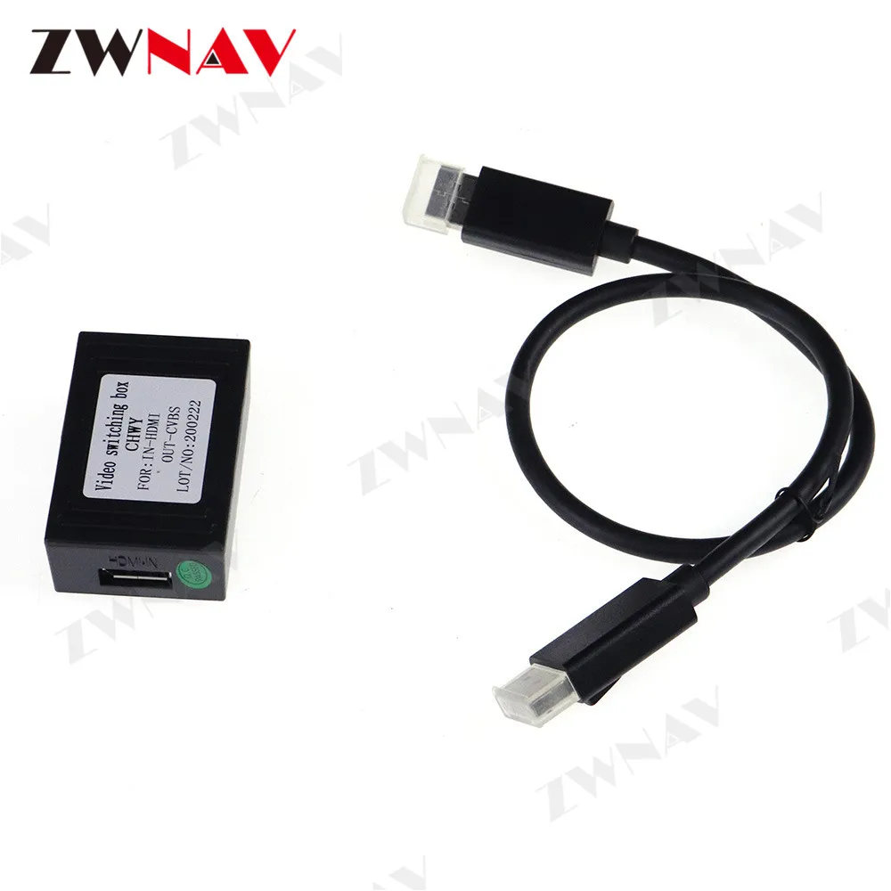 

ZWNAV Hot Sale Super HDMI-compatible Car Cable Video adapter cable connects multimedia player with headrest or roof TV screen