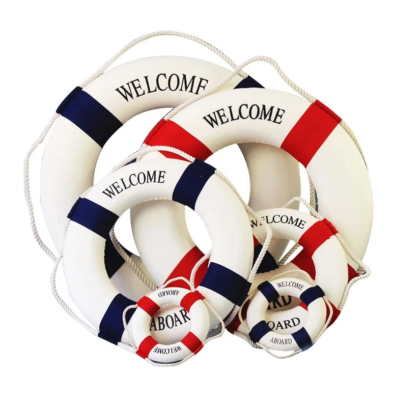 Спасательный круг в средиземноморском стиле хлопковый декоративный