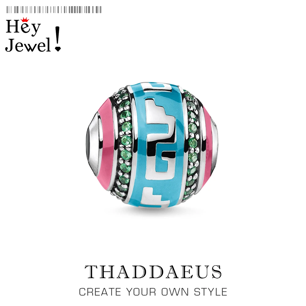 

Beads Blue Ornament Fits Bracelet Necklace 2019 New Europe Silver Plated Karma Charms European Jewelry Accessories For Women Men