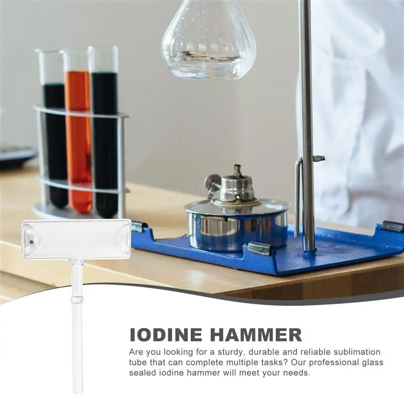 

2pcs Sublimation Iodine Equipment Sublimation Tube Iodine Hammer Glass Seal Tube