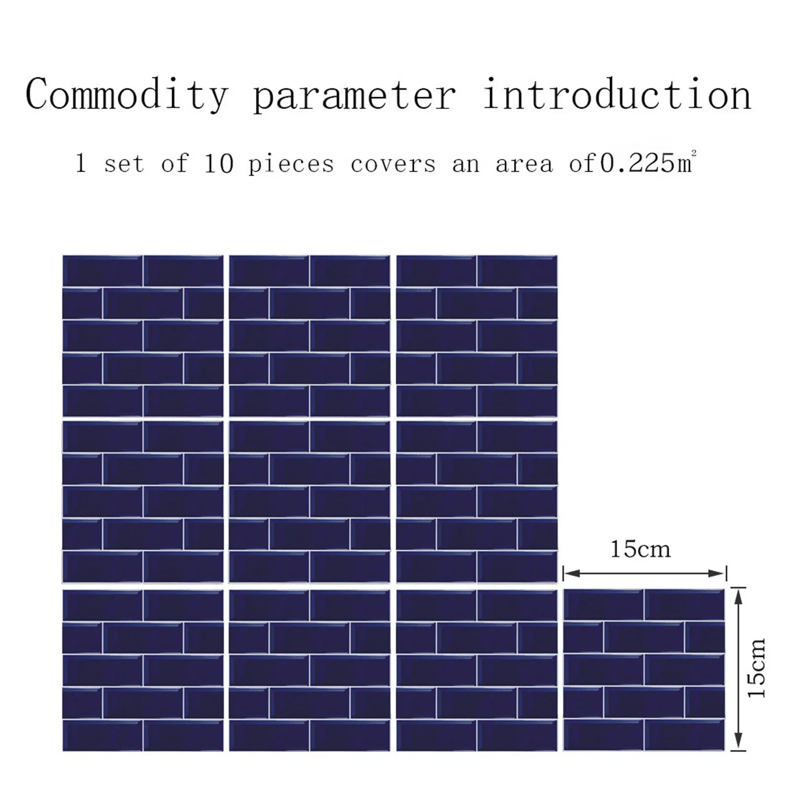 

10Pcs 3D Three-dimensional Wall Sticker For Living Room TV Background Wall Sticker Self-adhesive Brick Pattern Wallpaper