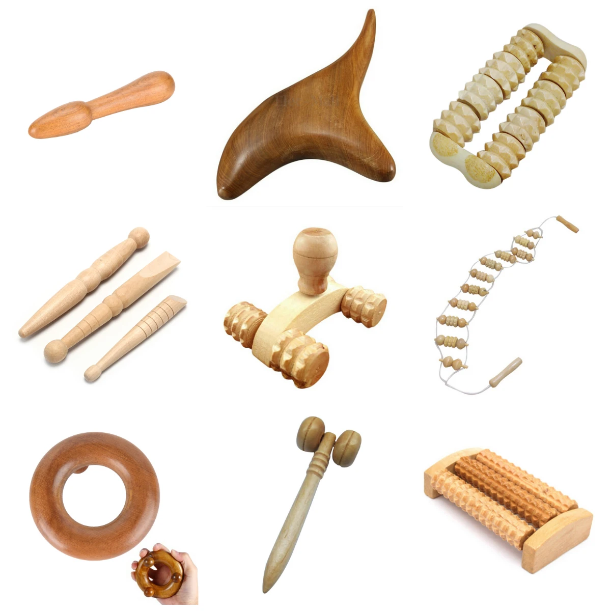 1 шт. деревянный рефлексологический Массажер для всего тела шеи спины ног