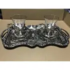 Аутентичный дизайн ручной работы, Турецкая греческая фотография для 2 сервисов, чашек, блюдец, крышек, поднос, радость, конфеты, блюдо, подарок