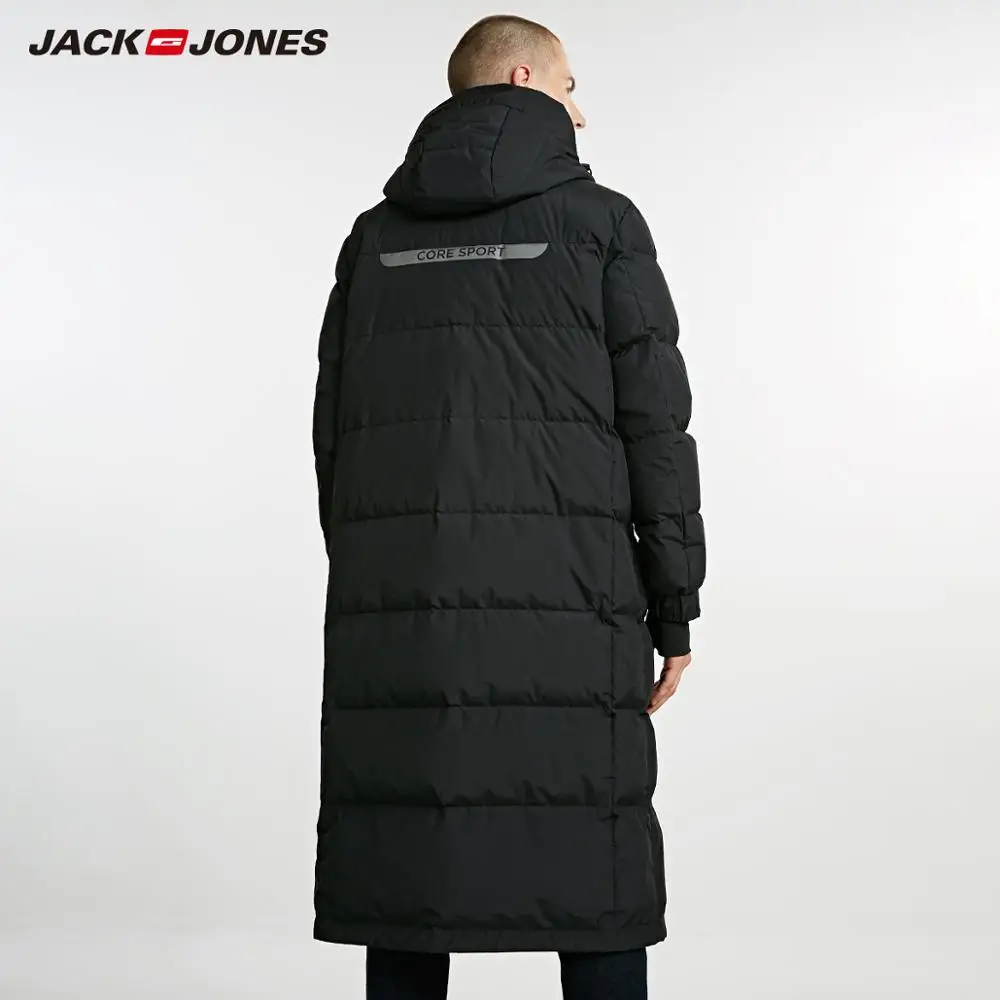 JackJones, Мужская зимняя длинная куртка-пуховик с капюшоном, парка, пальто, модная верхняя одежда для мужчин, 218312516