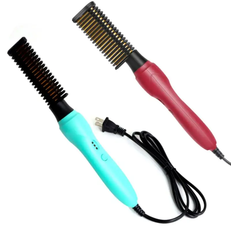 

Hair Straightener Combs Flat Irons Straightening Brush Hot Heating Comb Hair Straight Styler Curling Iron Hair Curler Comb