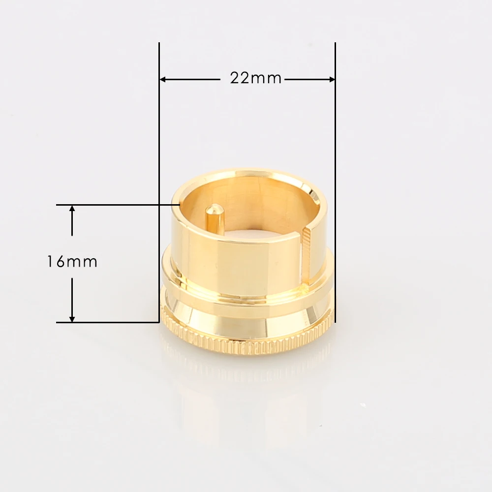 Высококачественный (штекер + гнездо) X шумоизоляционный стопор 24K позолоченные