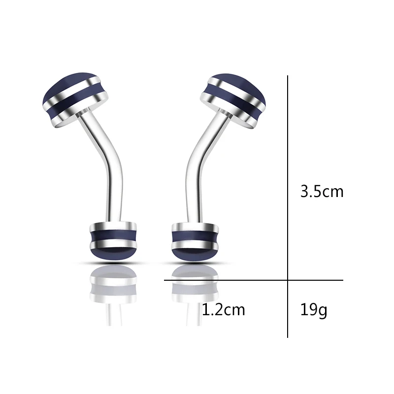 Классические изысканные простые запонки медные высококачественные круглые