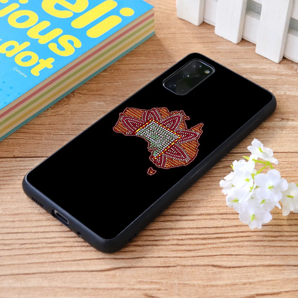 

For Samsung Galaxy Map of Australia Aboriginal Dot Art Soft TPU border Samsung Galaxy Case