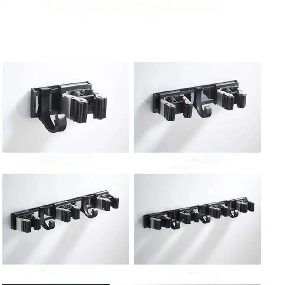 Алюминиевый настенный держатель для швабры вешалка щетки и метлы хранения