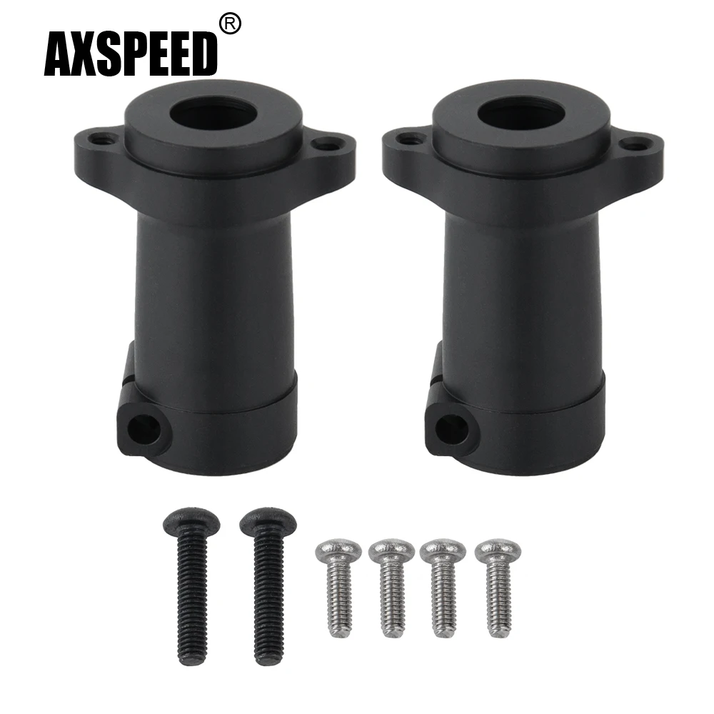 

AXSPEED 2 шт. из сплава в виде металлического черный сзади переходники осей # B Для осевой SCX10 II 90046 1/10 RC автомобиль гусеничные обновления Запчасти