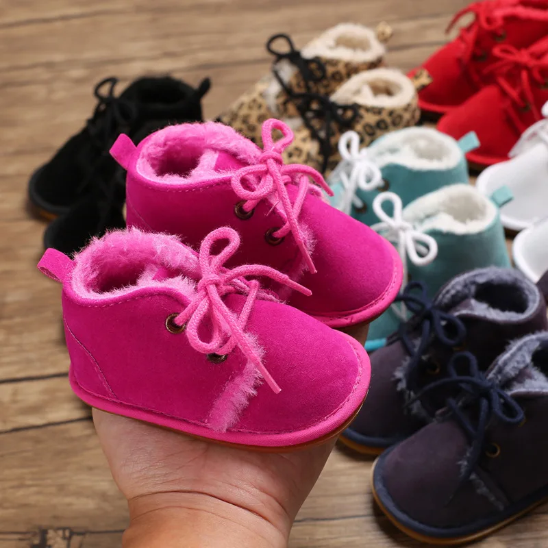Unisex Toddler Shoes Boy Soles Thicken Babies Shoes for Baby Girl Cotton Fabric Winter Newborn Infant Baby Girl Boots