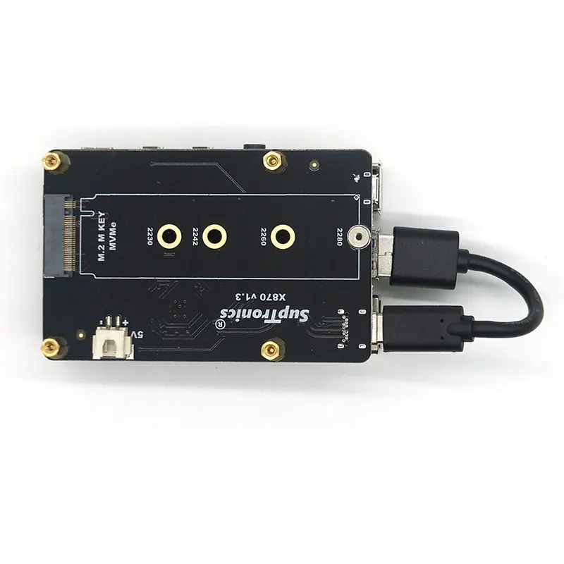 X870 M.2 NVMe SSD экранированная Плата расширения 2280/2260/2242/2230 для Raspberry PI Type 1 B + / 2B 3B 4B ROCK 64