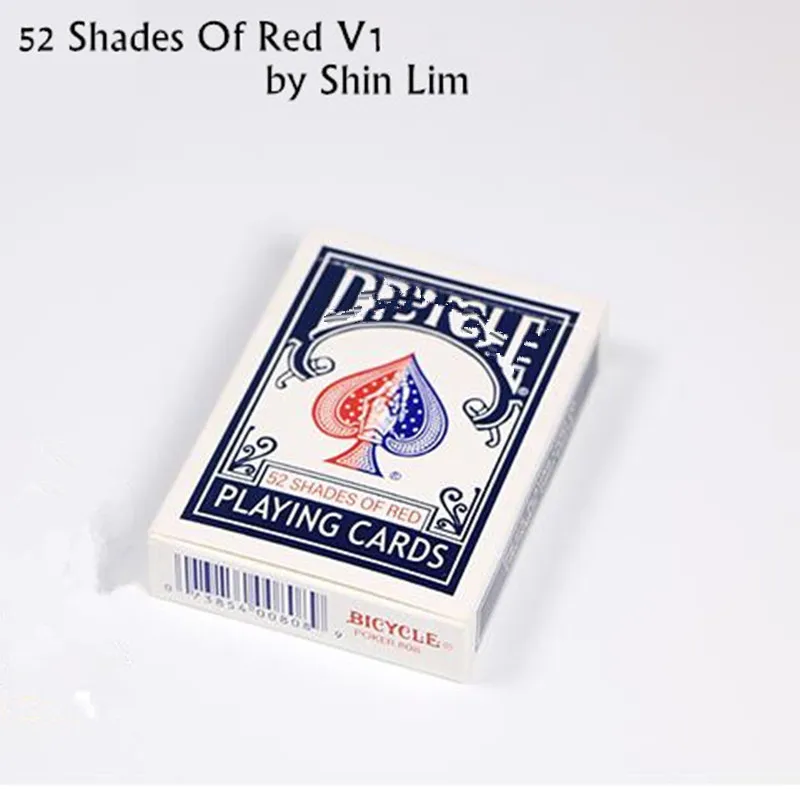 Новая версия 1 Deck 52 Shades Of Red V1 от Shin Lim волшебные карты трюк, трюк, карты, аксессуары для фокусника супер эффект