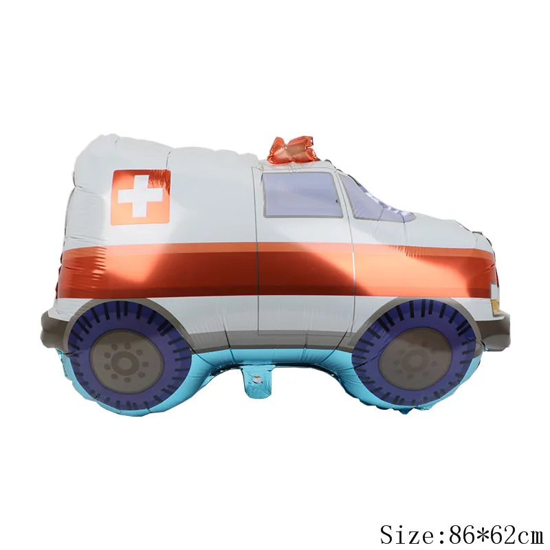 balloon 3 Construction Birthday Party Supplies Dump Truck Kits Banner Balloon Set for Kids Boy Party Fireman Firefighter Party Decoration - Цвет: balloon 3