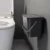 Настенное мусорное ведро для ванной комнаты с крышкой, мусорное ведро в нордическом стиле, подвесное ведро для туалета, мусорное ведро - изображение