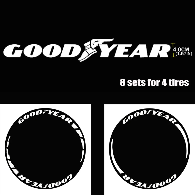 8 комплектов/партия новые автомобильные наклейки на колеса настройки