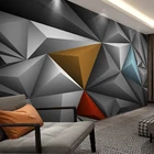 Пользовательские 3D фото обои настенная живопись абстрактное искусство фотообои с геометрическим рисунком креативная спальня столовая гостиная ТВ фоновая стена