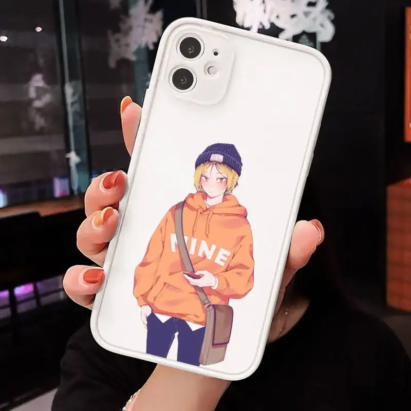 

Kenma Kozume of Haikyuu anime Phone Cases matte transparent For iphone 7 8 11 12 plus mini x xs xr pro max cover