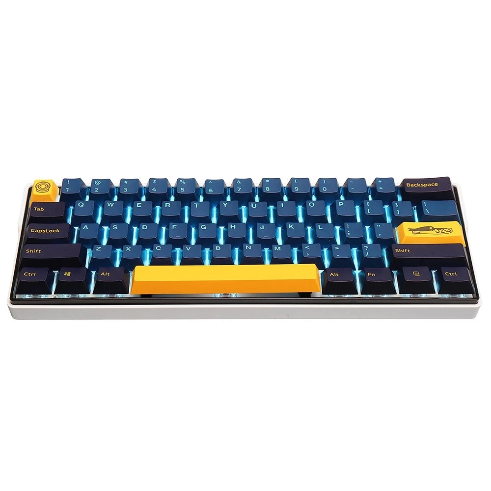 109 ключей синий желтый Keycap набор OEM профиль PBT Keycaps для RK61/68/87/104/108 клавиш клавиатуры
