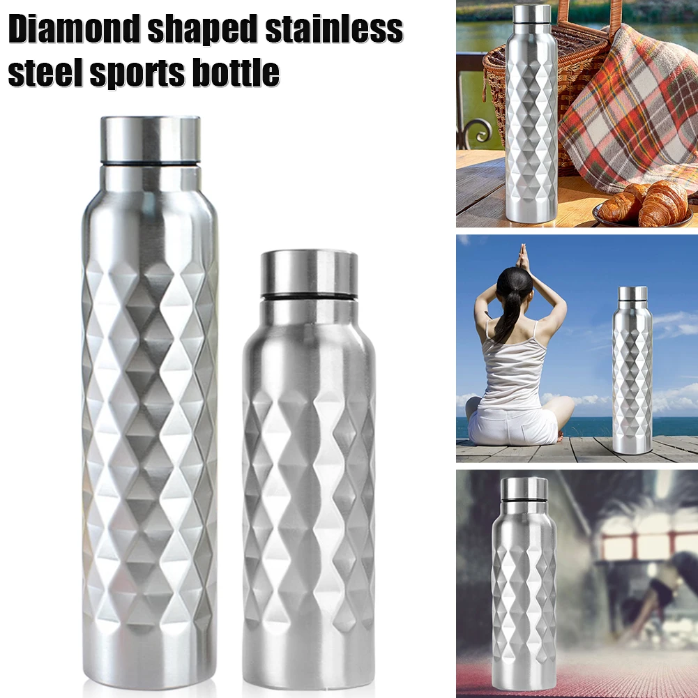 

1 Liter Single-wall Stainless Steel Water Bottle Gym Sport Bottles Portable BPA Free Cola Beer Drink 1000 Ml Big Capacity 2022