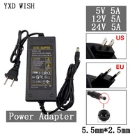 universal power adaptor 100 240v ac to dc power adapter supply charger adapter 5v 12v 24v 5a eu plug 5 5mm x 2 5mm